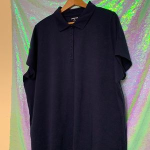 *CLEARANCE* NWOT Lands' End Navy Blue Polo Sz 3X